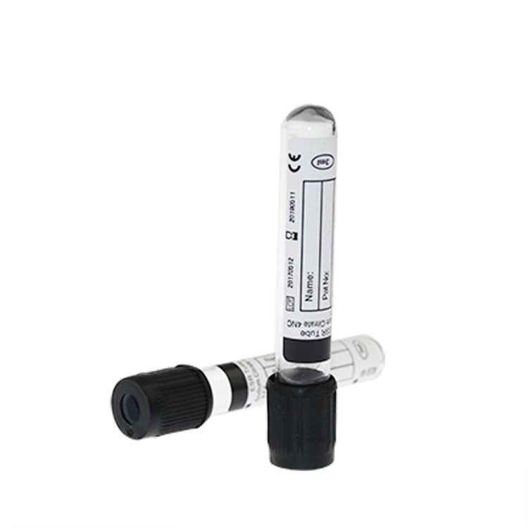 医院の実験室の黒色1.28ml Westergren ESRの血液検査の管