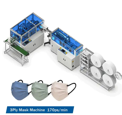 高速自動医療マスク生産装置 170pcs/min