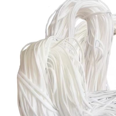 使い捨て可能な外科手術用マスクのための伸縮性があるEarloopのあたりの3mmのスパンデックスの平たい箱