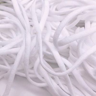 使い捨て可能な外科手術用マスクのための伸縮性があるEarloopのあたりの3mmのスパンデックスの平たい箱