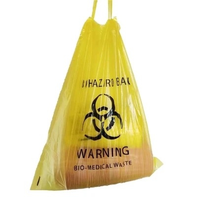 生物分解性の使い捨て可能なLDPE/HDPEのBiohazardのごみ袋