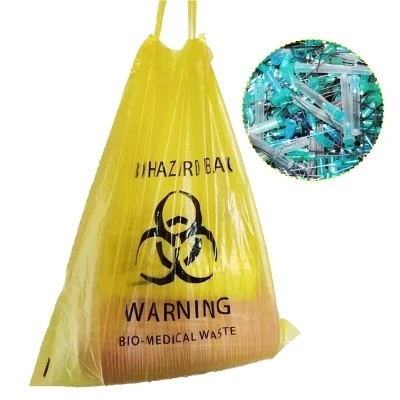 生物分解性の使い捨て可能なLDPE/HDPEのBiohazardのごみ袋