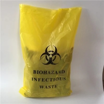 頑丈で赤く黄色く使い捨て可能なオートクレーブのBiohazardは医院のために袋に入れる
