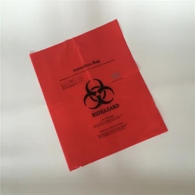 頑丈で赤く黄色く使い捨て可能なオートクレーブのBiohazardは医院のために袋に入れる