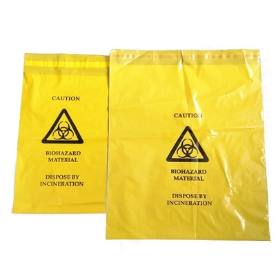 医学のPEのプラスチックBiohazardの病院/実験室のためにごみ袋