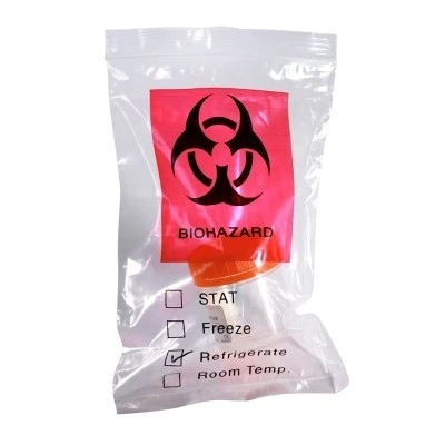 3 / 4つの層標本コレクションのための明確なLDPEの医学のAutoclavable Biohazard袋